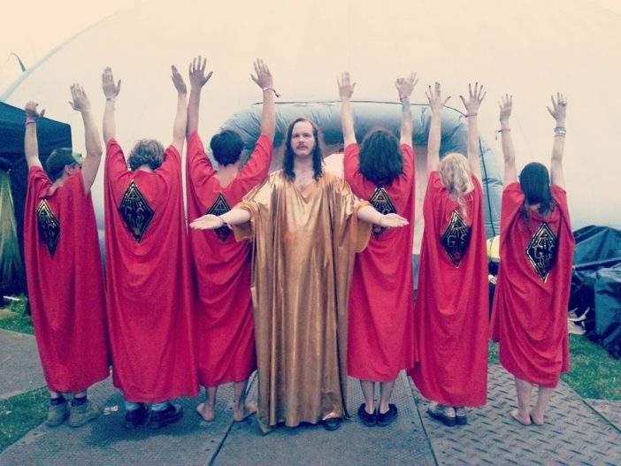 Girl Sweat Pleasure Temple Ritual Band (image from artist Facebook)
