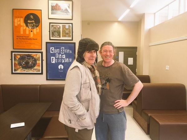 Jamie Reid (left) at the Florrie