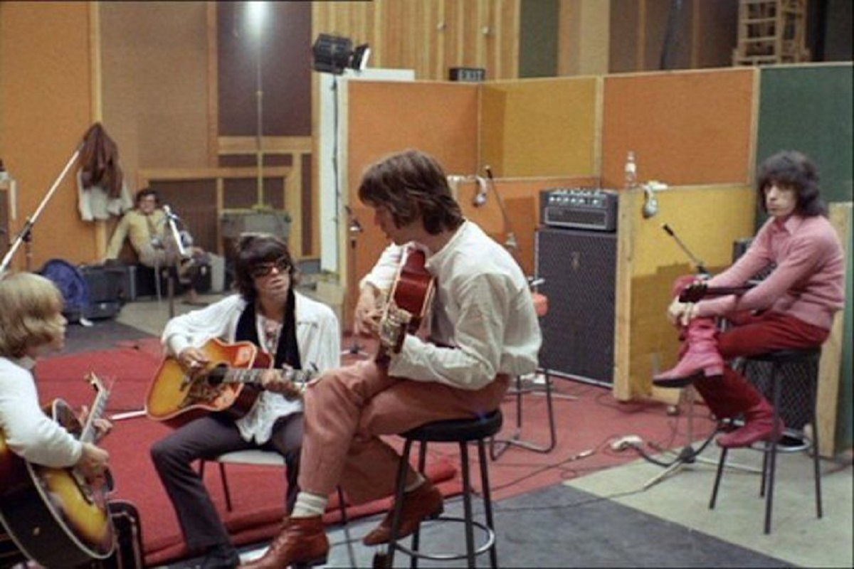 The Rolling Stones recording Sympathy for the Devil