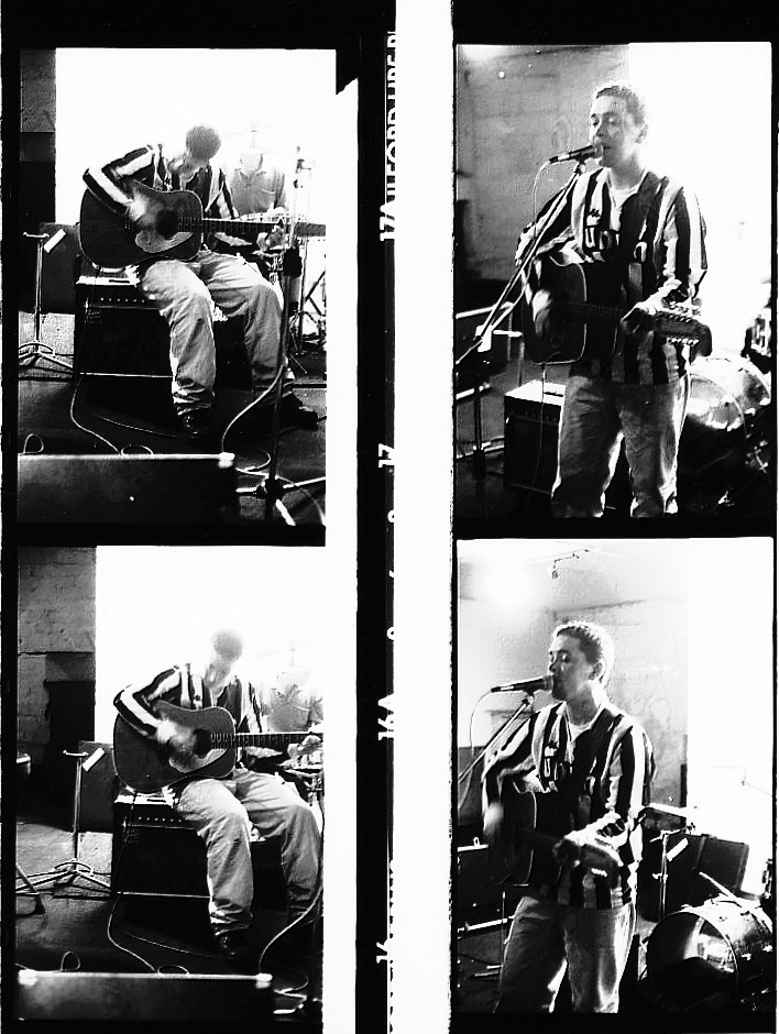 Michael Head in Crash Rehearsal Studios 1990 Photo by Paul McCoy