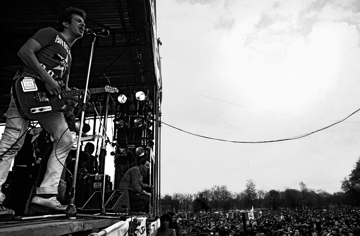 The Clash at Rock Against Racism Carnival 1, 30th April 1978 © Syd Shelton