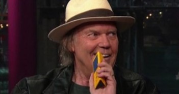 Cosmic Slop #1: The Pono Vs The Walkman – can Neil Young’s digital device find a home? Neil Young sports his portable music player of choice