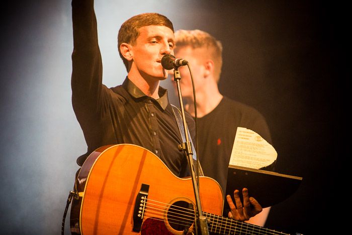 Louis Berry winning the GIT Award One To Watch Prize in 2015