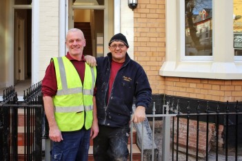 Eddie and Carl on the Granby site