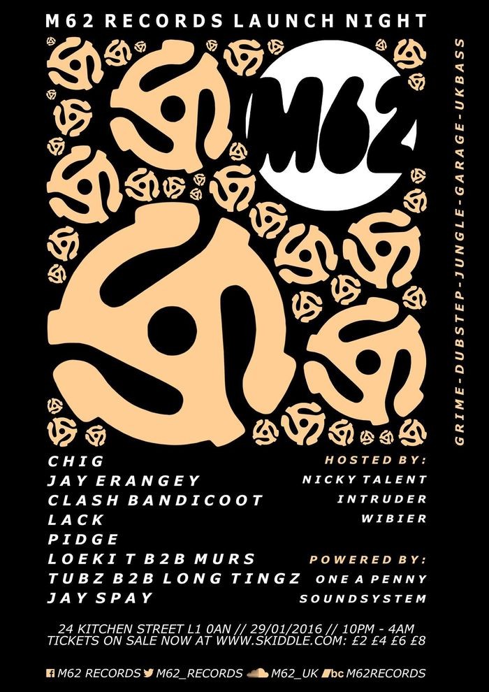 M62 records flyer
