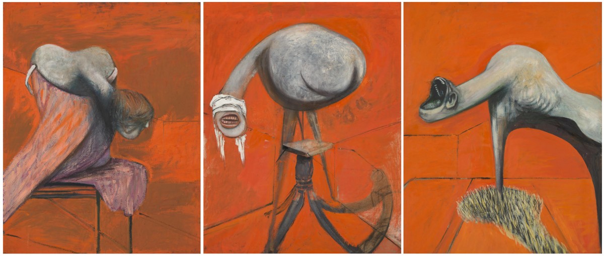 Francis Bacon's Three Studies for Figures at the Base of a Crucifixion (1944)