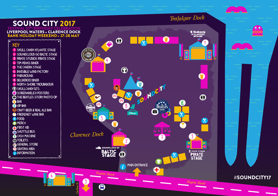 Sound City 2017 map