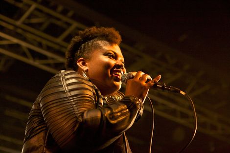 The Maytals' Chantelle Ernandez live at the O2 Academy.jpg
