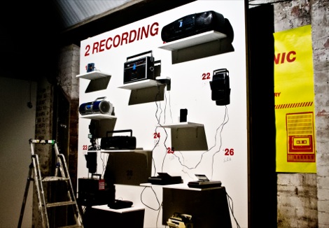 Clinic cassettes recording at Static Gallery.jpg