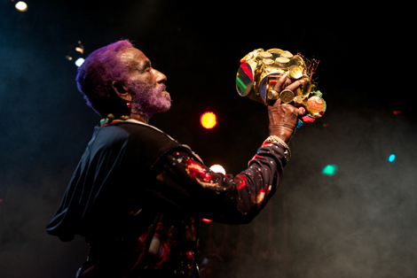 Lee Scratch Perry live review The Kazimier- praying