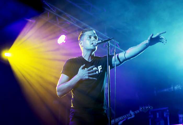 The Killers performing live at O2 Academy