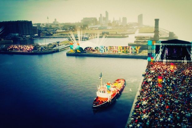 An artist's impression of how Liverpool Sound City 2015 will look when the festival moves to the Docks.