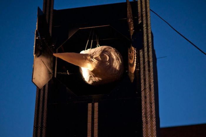 The bird tower - just one of the many installations during Kazimier special events