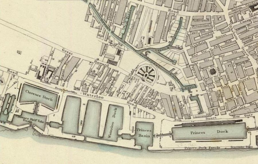 Liverpool Map 1836 detail