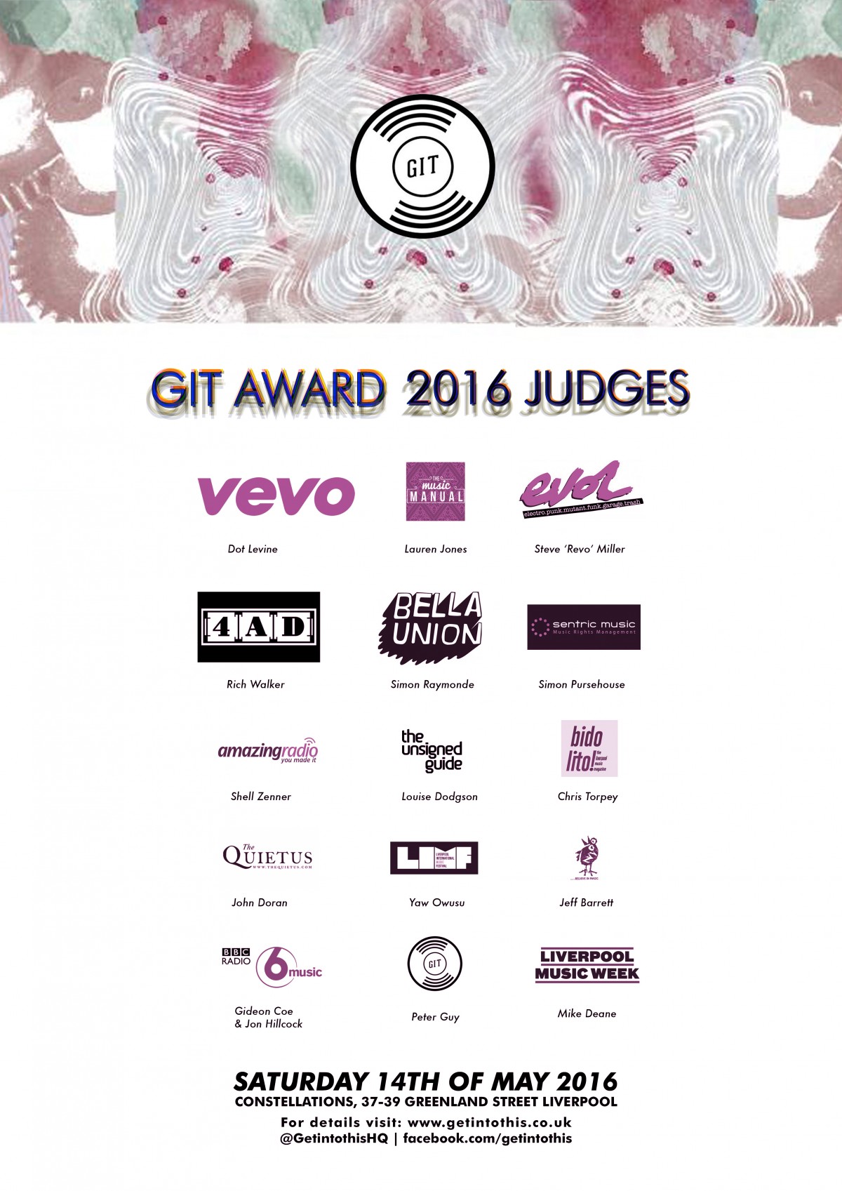The GIT Award 2016 judging panel