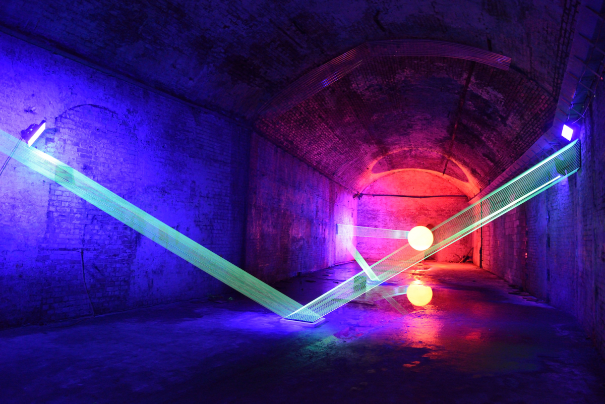 An example of David Ogle's light installation - photo credit - Anne Purkiss