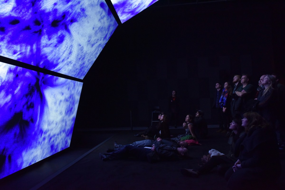 unfold by Ryoichi Kurokawa, at FACT, 2016. Photo by Brian Slater