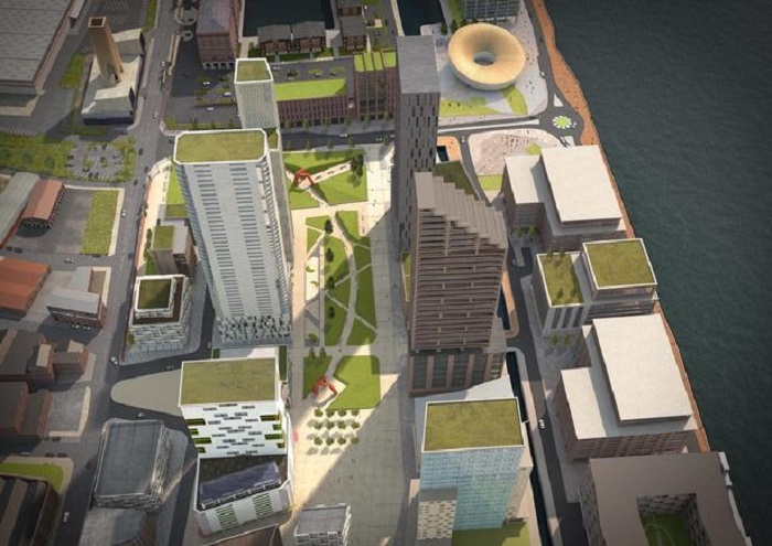 Liverpool Waters-new CGI of how it could look