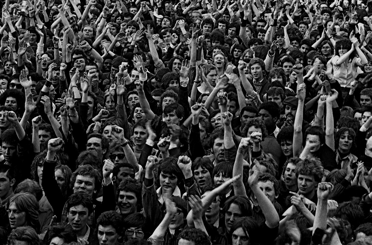 An estimated crowd of 100,000 marched seven miles from Trafalgar Square to Victoria Park. 30 April 1978 Photo Credit: © Syd Shelton
